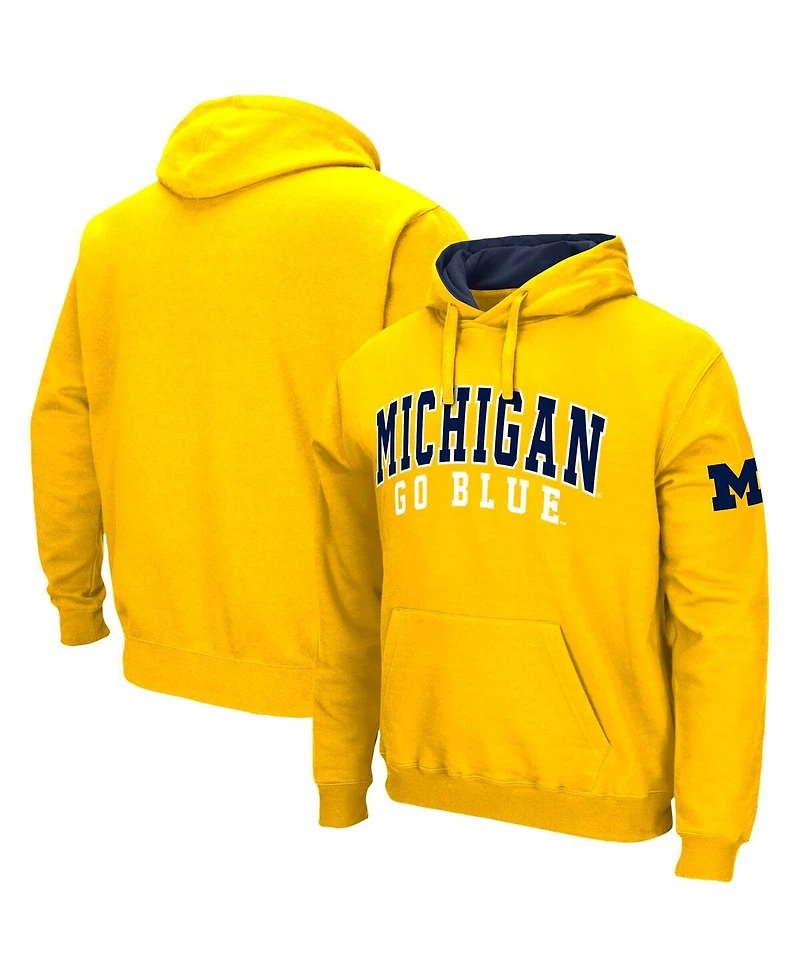 Colosseum Men's Michigan Wolverines Double Arch Pullover Hoodie