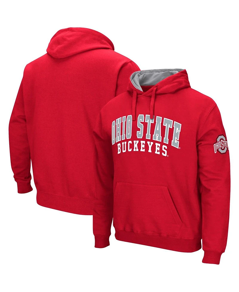 Colosseum Men's Ohio State Buckeyes Double Arch Pullover Hoodie