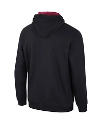 Men's Colosseum Black Florida State Seminoles Half-Zip Hoodie