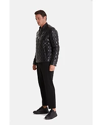 Furniq Uk Men's Fashion Jacket, Nappa Black