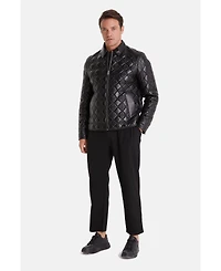 Furniq Uk Men's Fashion Jacket, Nappa Black