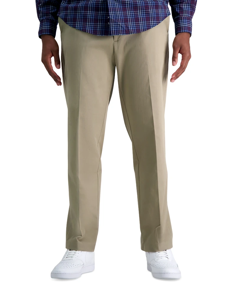 Haggar Men's Big & Tall Iron Free Premium Khaki Classic-Fit Flat Front Pant