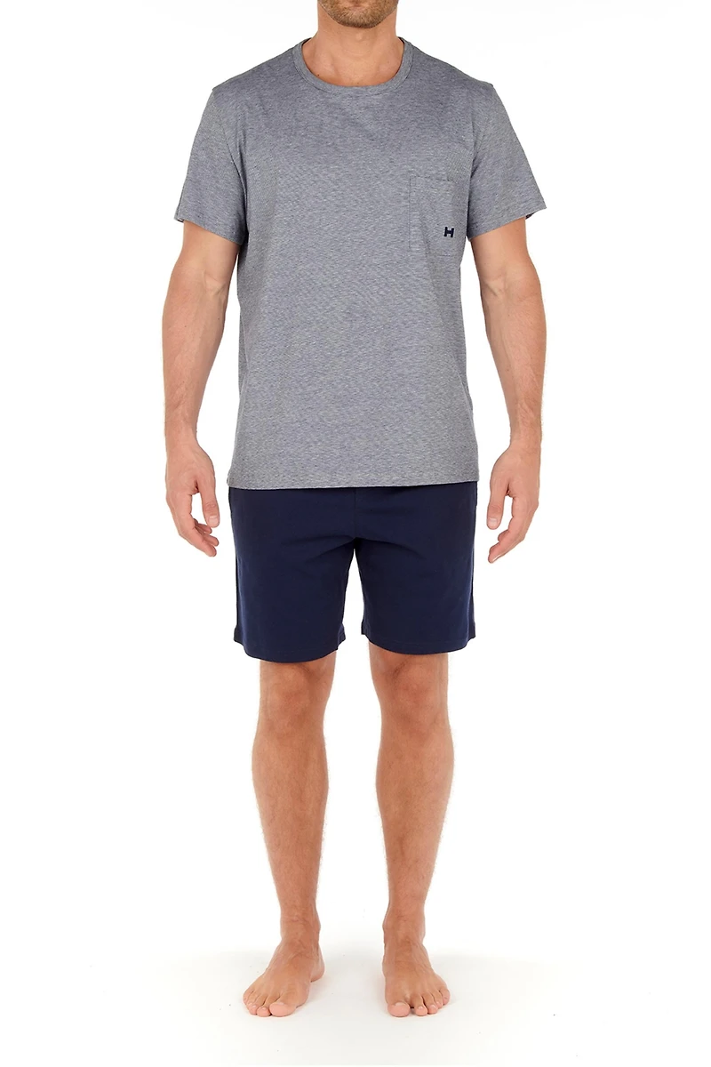 Men's Cotton Comfort Short Sleeve Pajamas Set