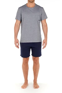 Men's Cotton Comfort Short Sleeve Pajamas Set