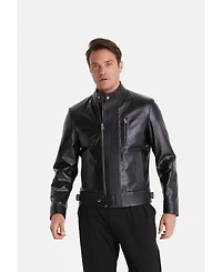Furniq Uk Men's Fashion Jacket, Nappa Black