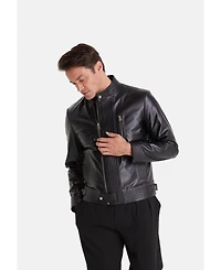 Furniq Uk Men's Fashion Jacket, Nappa Black