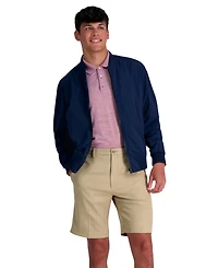 Haggar Men's Cool 18 Pro Flat Front Classic-Fit 9.5" Shorts