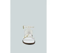 Rosemary Buckle Straps Women Flat Sandals