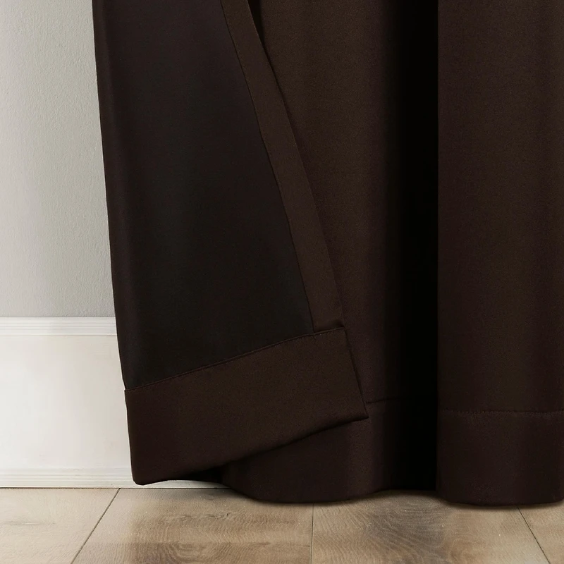 Brandon Magnetic Closure Room Darkening Grommet Curtain Panel Pair
