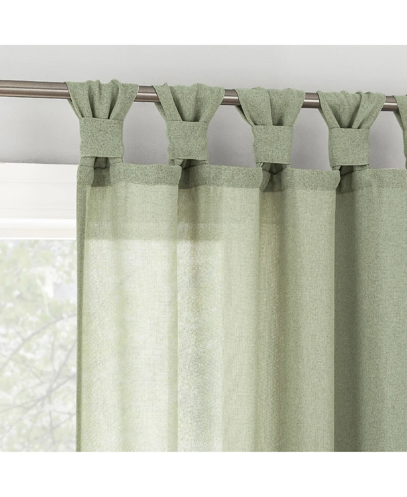 Hathaway Twist Tab Semi-Sheer Top Curtain Panel