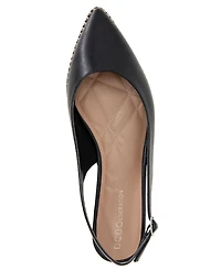BCBGeneration Women's Valerie Studded Slingback Pointed-Toe Flats