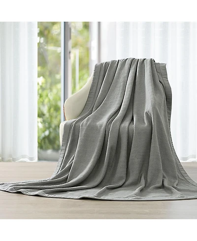 100% Cotton 2-Ply Sheet Blanket/Throw, 50" x 70"