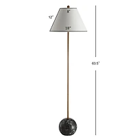 Jonathan Y Miami Minimalist Resin/Metal Led Floor Lampite