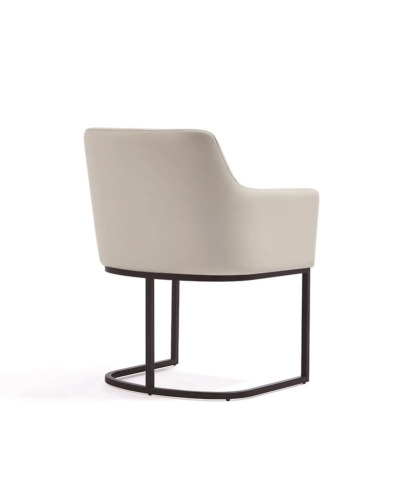 Manhattan Comfort Serena 33.07" Leatherette Upholstered Dining Armchair