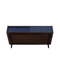 Manhattan Comfort Duane 47.24" Ribbed 1-Drawer Coffee Table