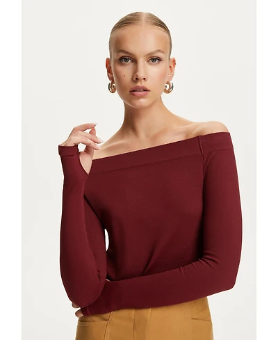 Nocturne Women's Metallic Jersey CropTop