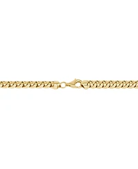 Italian Gold Polished Woven Link 17" Chain Necklace in 14k Gold