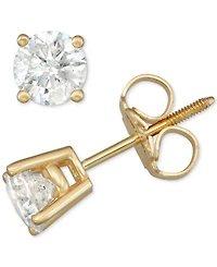 Diamond Screw Back Stud Earrings (1 ct. t.w.) in 14k Gold