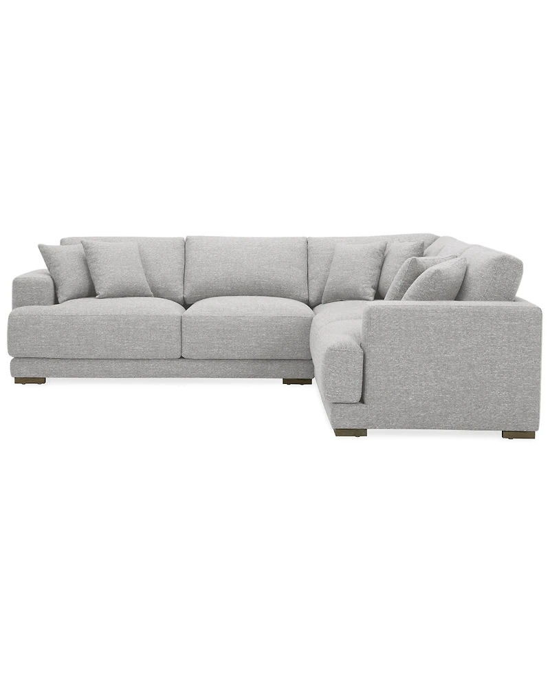 Closeout! Vasher 114" 3-Pc. Fabric Sectional Sofa, Created for Macy's