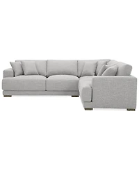 Closeout! Vasher 114" 3-Pc. Fabric Sectional Sofa, Created for Macy's