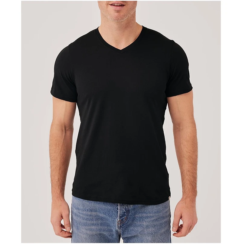 Pact Men's Organic Cotton Softspun V-Neck Tee