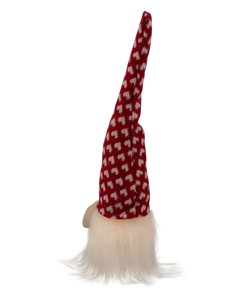 Northlight 13" Lighted Boy Valentine's Day Gnome with Kiss Me Heart
