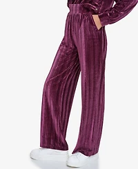 Andrew Marc Sport Women's Pull on High Waist Ribbed Velvet Pants
