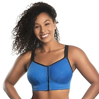 Parfait Plus Wave Wire-free Zip Front Sports Bra
