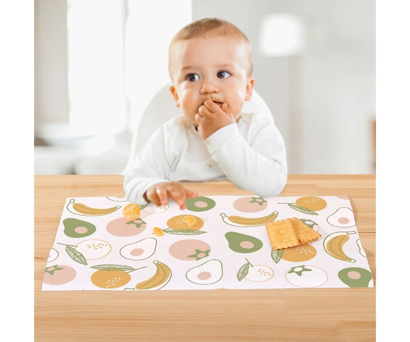 Sunveno Disposable Placemats for Kids Stick-On
