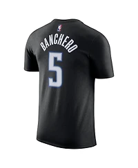 Men's Nike Paolo Banchero Black Orlando Magic Icon 2022/23 Name and Number T-shirt