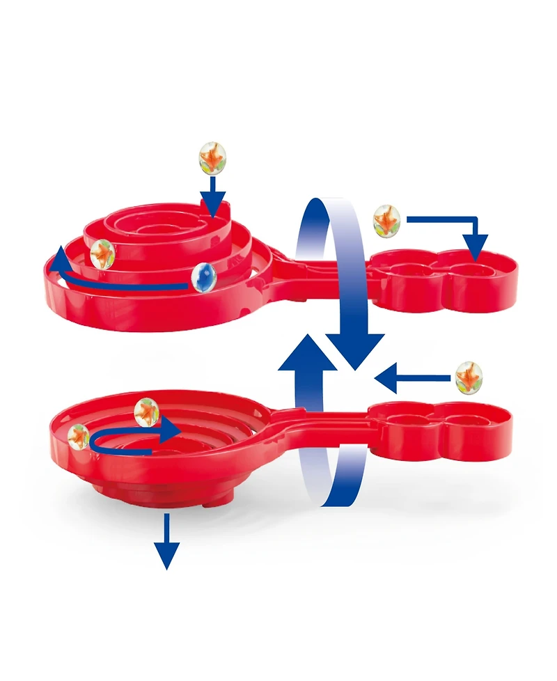 Hape Super Spiral Quadrilla Marble Run Construction