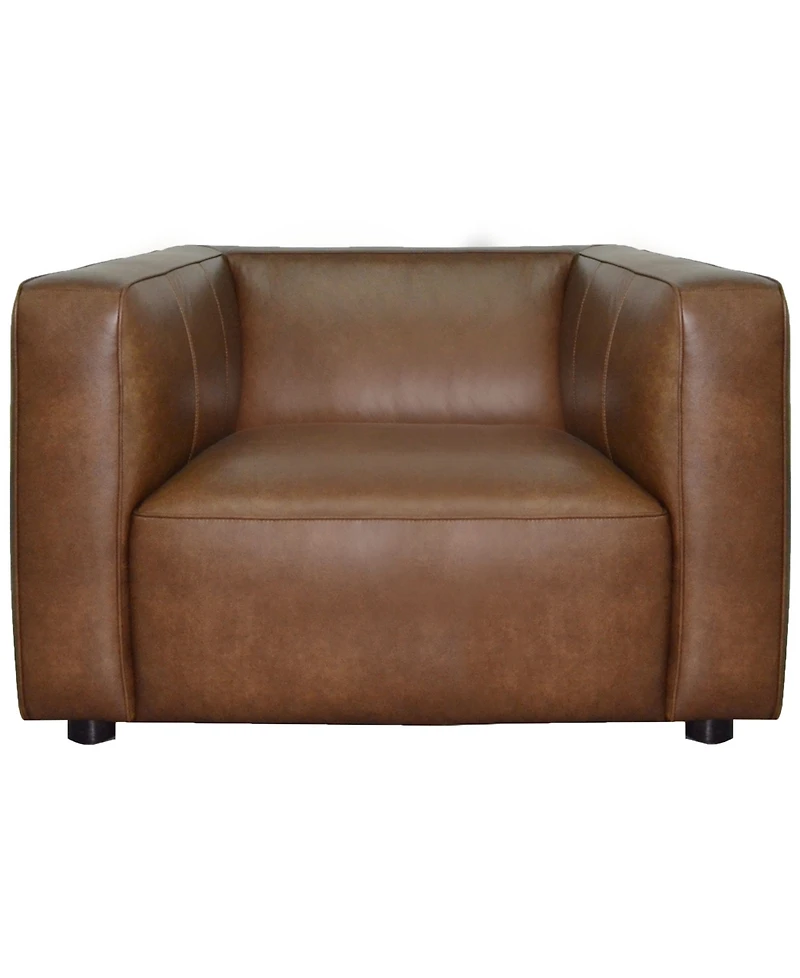 Blake 42" Leather Modern Deep Seat Chair