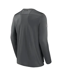 Men's Fanatics Gray Vegas Golden Knights Authentic Pro Long Sleeve T-shirt