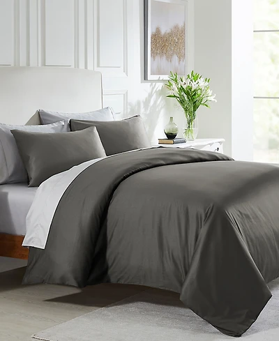 Luxury 3-Piece Duvet Cover Set - 400 Thread Count 100% Cotton Sateen