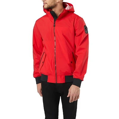 Pajar Men's Halcyon - 28"Men's Bomber Rain Jacket with Removable Hood