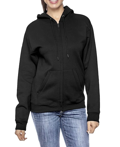 Galaxy By Harvic Women's Fleece-Lined Loose-Fit Full-Zip Sweater Hoodie