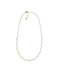 Skagen Women's Wave Gold-Tone Stainless Steel Chain Necklace