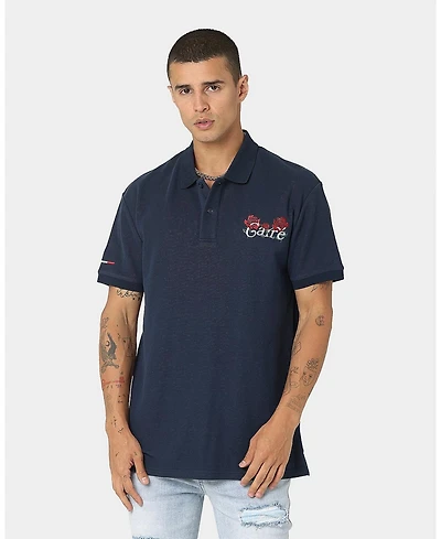 Carre Men's Volle Rose Short Sleeve Polo Shirt