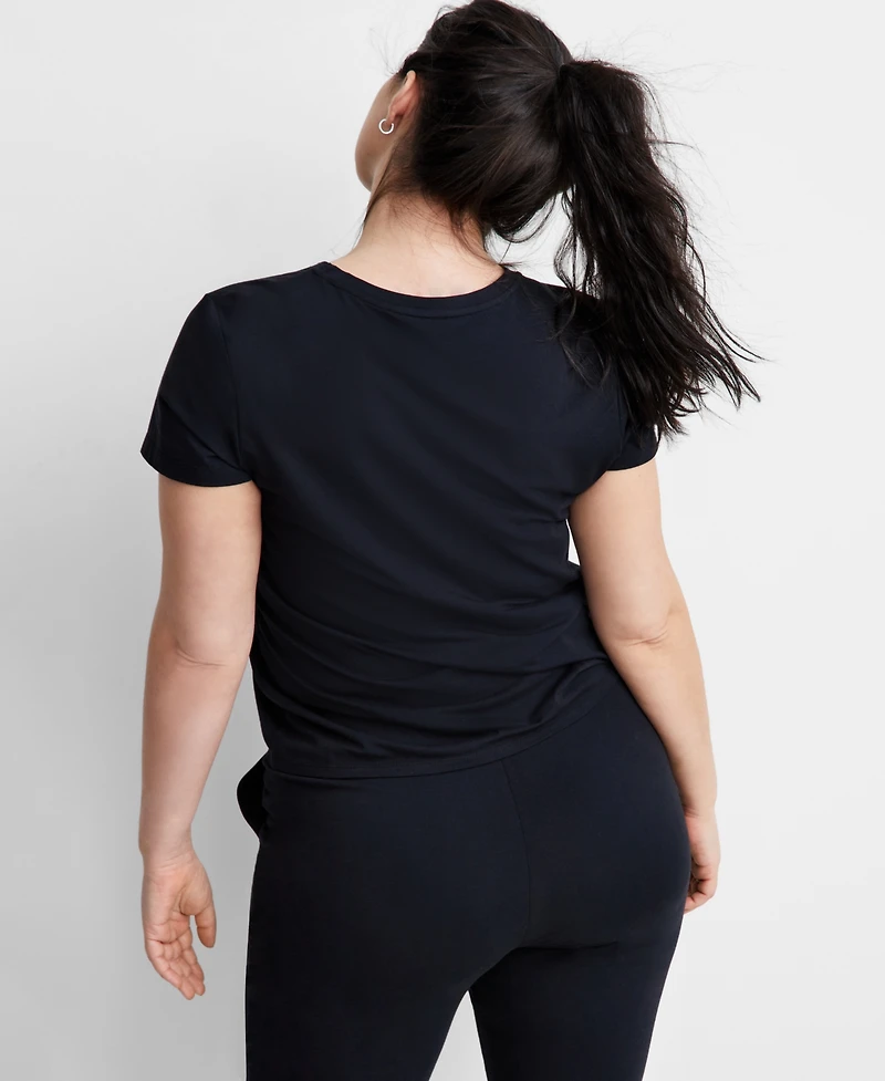 State of Day Women's Cotton Blend Short-Sleeve Sleep Tee Xs-3X, Created for Macy's