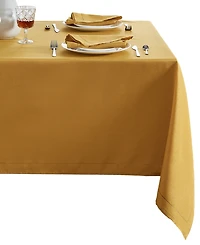 Alison Eyelet Punched Border Fabric Tablecloth 52" x