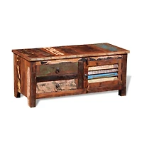 Reclaimed Tv Hi-Fi Cabinet Side Cabinet Solid Wood