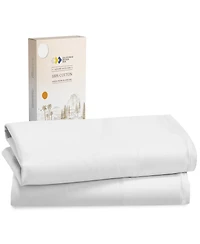 Queen Size Pillowcases - 100% Cotton, Set of 2 Soft & Cooling Sateen Weave Cases, Perfect Fit for Queen Size Pillows by California Design Den