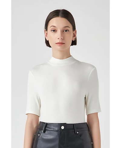 Women's Soft Mock Neck Bodysuit