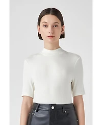 Women's Soft Mock Neck Bodysuit