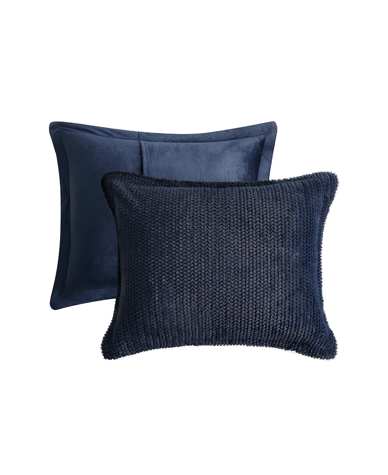 Royal Luxe Faux Fur to Mink Reversible 3 Piece Comforter Set