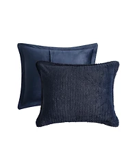 Royal Luxe Faux Fur to Mink Reversible 3 Piece Comforter Set