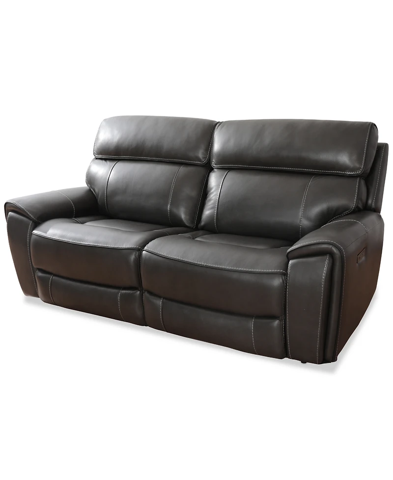 Closeout! Hutchenson 83" 2 Pc. Zero Gravity Leather Sofa with 2 Power Recliners, Created for Macy's
