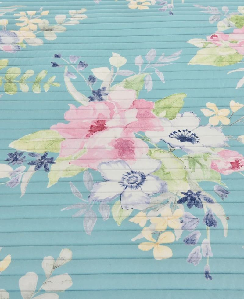 J by J Queen Esme Floral 3-Pc Quilt Set, Full/Queen