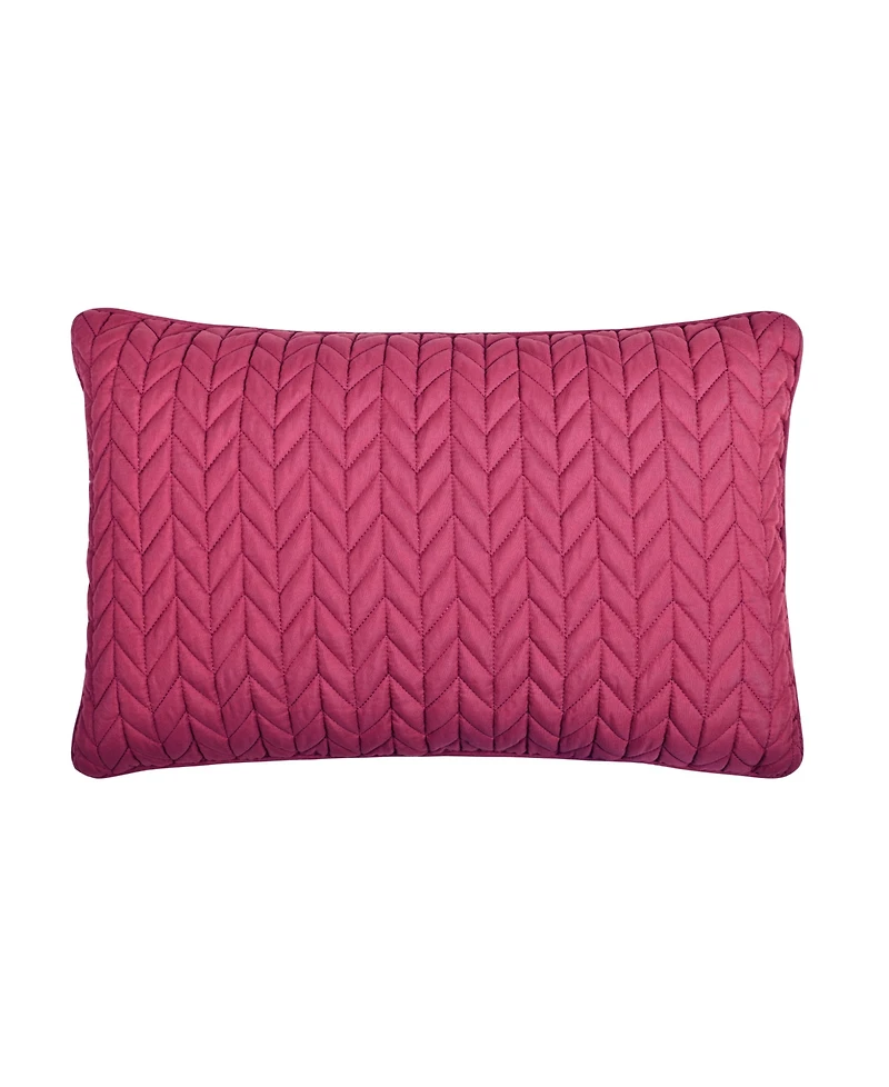 J by Queen Cayman Quilted Decorative Pillow, 12" x 40"