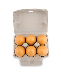 New Classic Toys Wooden Eggs 6 Pieces, Imagination Play